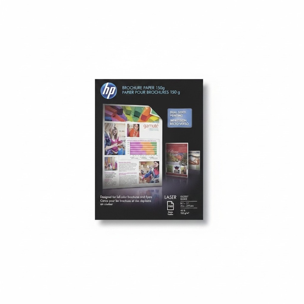 HP Brochure Paper 150g Glossy 8.5x11 Laser Printer Paper‎ 150 Sheets Q6611A NEW